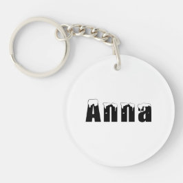 Acrylic Keychain - Anna för Chirstmas