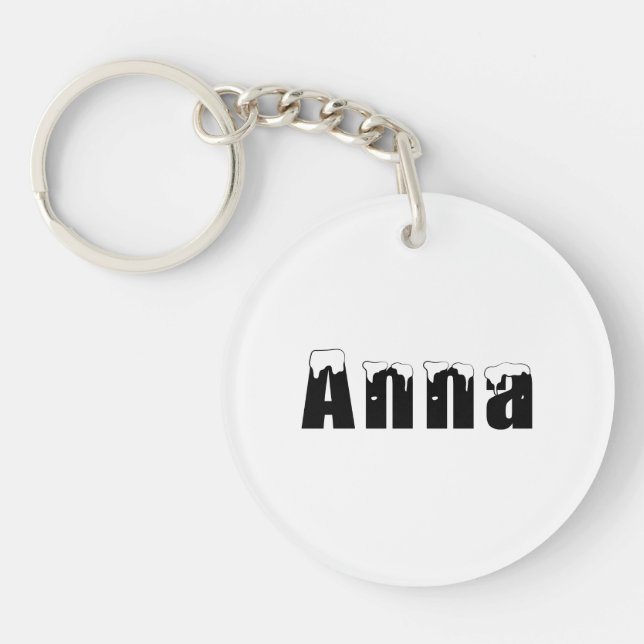 Acrylic Keychain - Anna för Chirstmas (Framsidan)