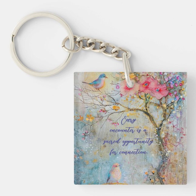 Acrylic Keychain för naturlig anslutning (Framsidan)