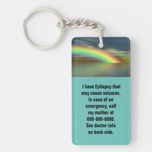 Acrylic Keychain för säkerhetsvarning - Anpassad