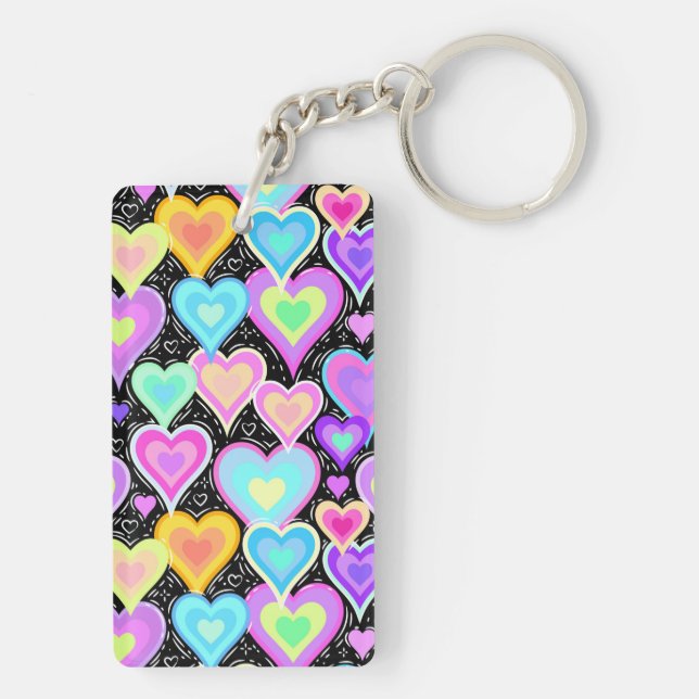 Acrylic Keychain "Hearts" (Baksidan)