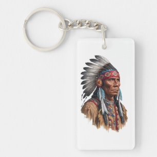 Acrylic Keychain - Inbyggd amerikaner