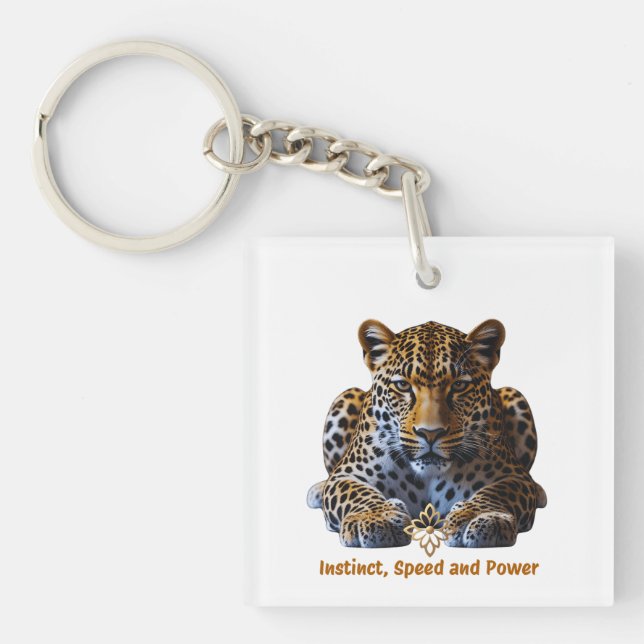 Acrylic Keychain – Leopard Logo | Instinct, Speed  (Framsidan)
