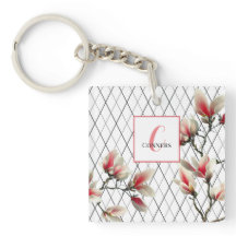 Acrylic Keychain med monogrammad Anpassningsbar