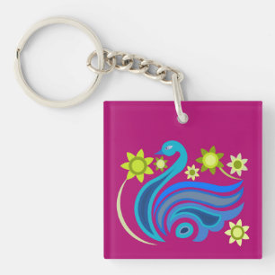 Acrylic Keychain med trevlig ART