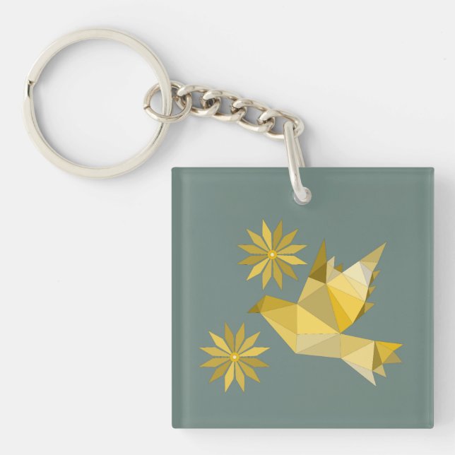 Acrylic Keychain med trevlig ART (Framsidan)
