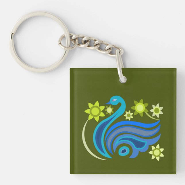 Acrylic Keychain med trevlig ART (Framsidan)