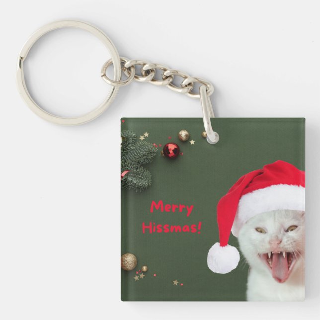 Acrylic Keychain, Merry Hissmas Önskemål (Framsidan)