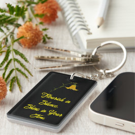 Acrylic Keychain Rectangle (One Side) – Flowers Nyckelring