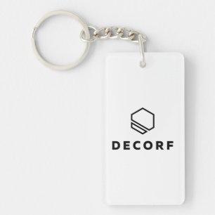 Acrylic Keychain, rektangel (dubbla-sidig)
