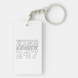 Acrylic Keychain, rektangel (dubbla-sidig)