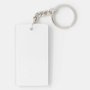 Acrylic Keychain, rektangel (dubbla-sidig)