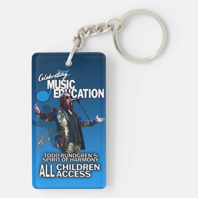 Acrylic Keychain, rektangel (dubbla-sidig) (Baksidan)