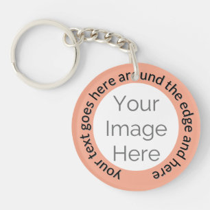 Acrylic Keychain skapar din egen fototext