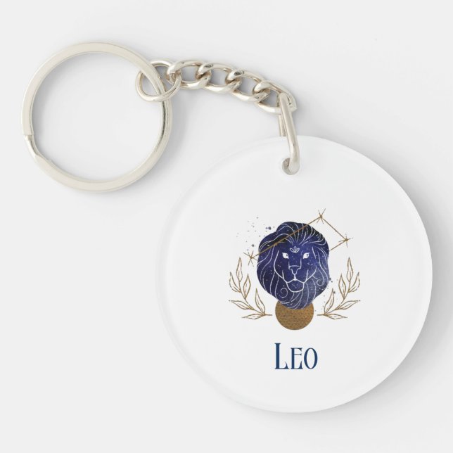 Acrylic Keychain-Zodiac Leo Keychain (Framsidan)