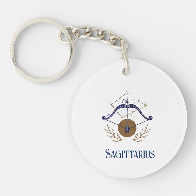 Acrylic Keychain-Zodiac Sagittarius Keychain (Framsidan)