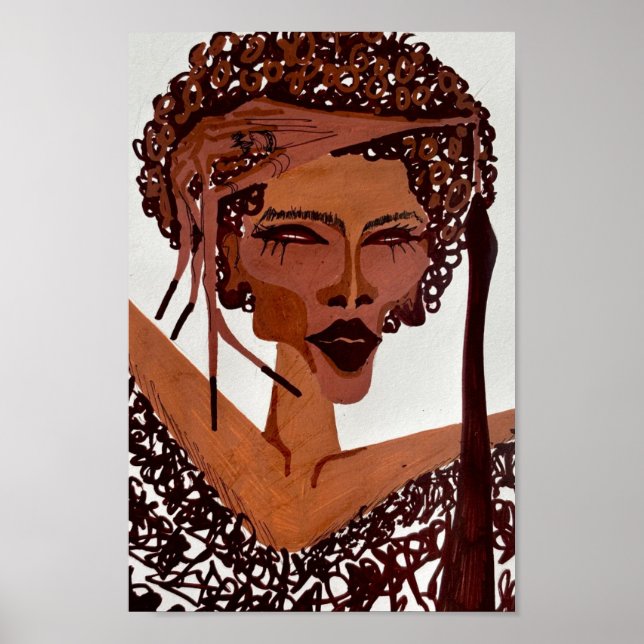 acrylic portrait poster (Framsidan)