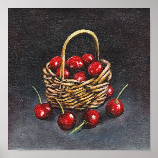 Acrylic Red Cherry Original Poster (Framsidan)