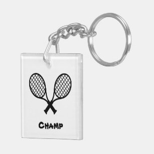 Acrylic Tennis Nyckelring