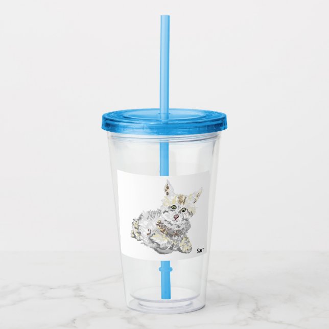 Acrylic Tumbler Baby Kitten Take Away Mugg (Framsida)