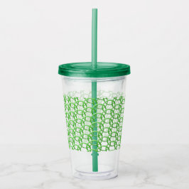 Acrylic Tumbler - Grönt Ringar-inlåst Take Away Mugg