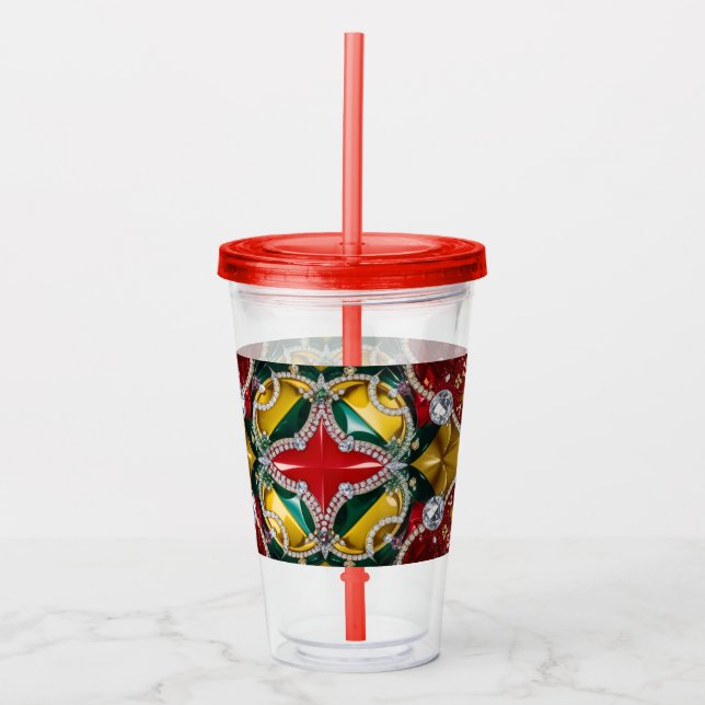 Acrylic Tumbler med Los Angeles Färg Design Take Away Mugg (Framsida)