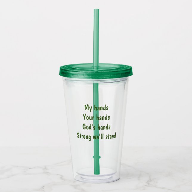 Acrylic Tumbler Take Away Mugg (Framsida)
