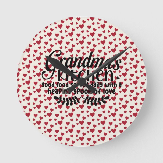 Acrylic wall clock  - Grandma's kitchen Rund Klocka (Framsida)