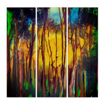 AcryliPrint®HD Triptych Wall Art - PAPPER BARK