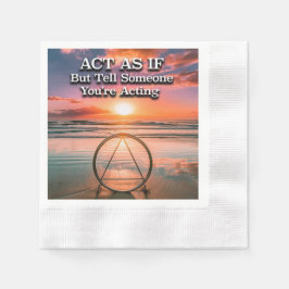 Act As If Recovery Slogan Sunrise Pappersservett