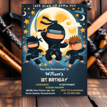 Act Krig Fight Boy Måne Ninja Warrior 1:a födelsed