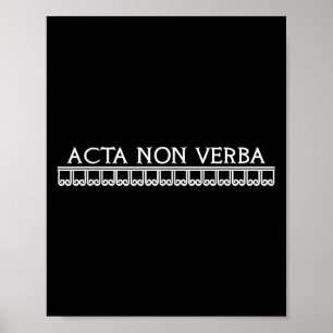 Acta icke-verba-åtgärder, inte Ord Motivational La Poster