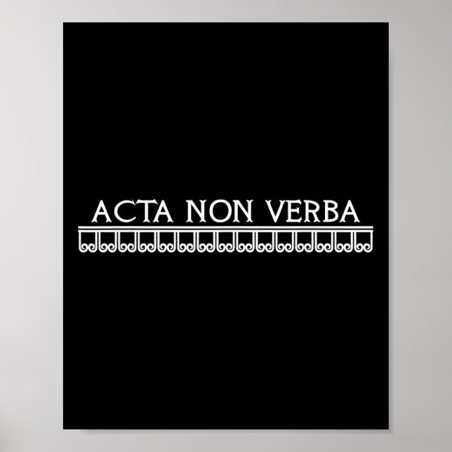 Acta icke-verba-åtgärder, inte Ord Motivational La Poster (Framsidan)