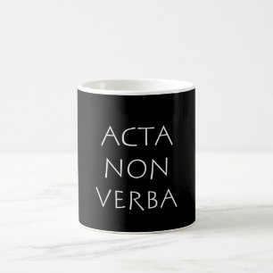 Acta non verba kaffemugg