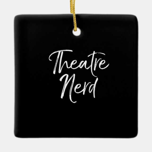 Acter Acter Acter Älskare Actress Nerd Julgransprydnad Keramik (Framsida)