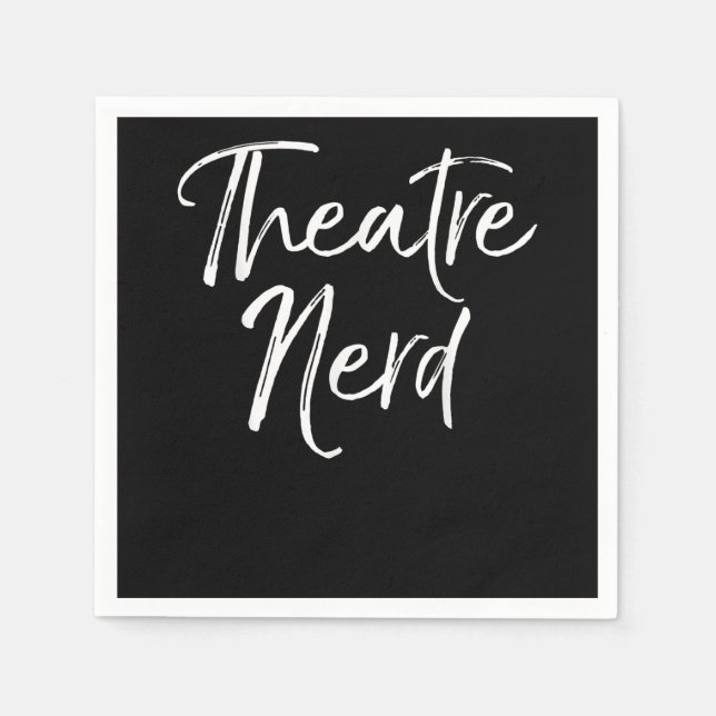 Acter Acter Acter Älskare Actress Nerd Pappersservett (Framsidan)