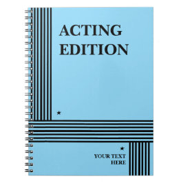 Acting Edition spelar upp skript-formaterad anteck Anteckningsbok