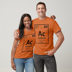 Actinium Inslag (svart) T-Shirt