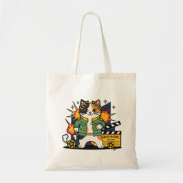 Action Cat Hero på plats - Totebag Tygkasse