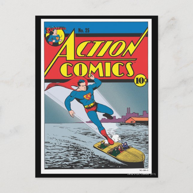 Action Comics #25 Vykort (Framsida)
