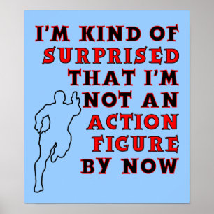 Action Figur Surprise Funny Poster