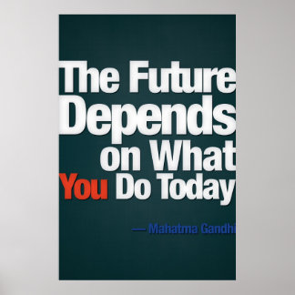 Action, - Gandhi (stor mall, redigerbar) Poster