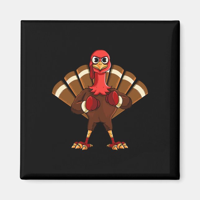 Action of Thanksgiving MMA Kickboxning Judo Karate Magnet (Framsidan)