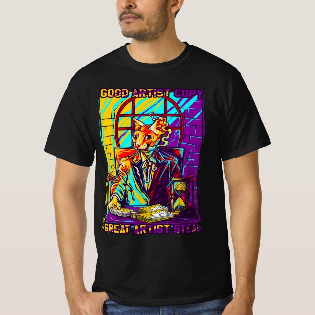 Action-Oriented: The Creative Heist: Sphynx Cat Ed T Shirt (Framsida)