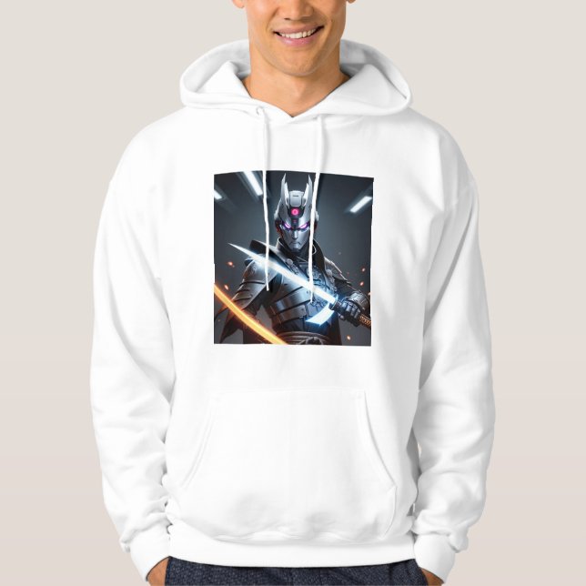 Action SciFi Avatar Hoodie med Neon Light Effect (Framsida)
