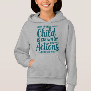 Action Speaks Kids Hoodie Design T Shirt