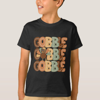 Actionsgiving Gobble Turkiet Familj Matchande Män T Shirt