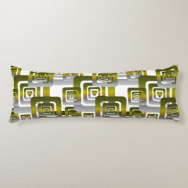 Activate My Heart Pattern Silver Kroppskudde