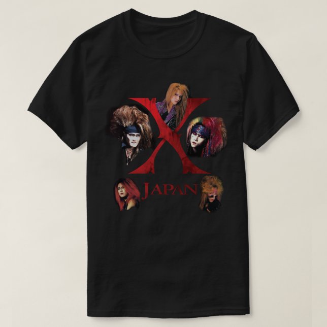 Active Horror Makeup Style Experience X Japan 1988 T Shirt (Design framsida)