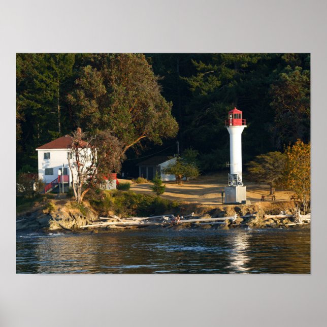 Active Pass Lighthouse - Mayne Island Poster (Framsidan)
